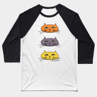 Cat face drawing Baseball T-Shirt